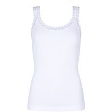 TIM & SIMONSEN TOP, FRIDA RIB TOP, WHITE